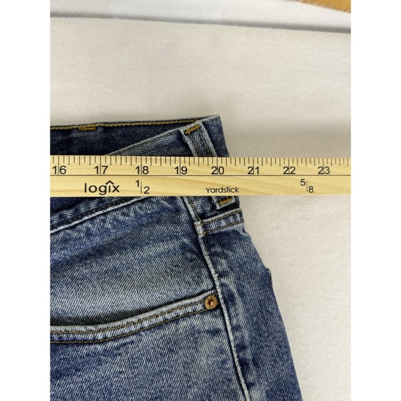 Levis 505 Jeans Mens 42x30 Blue Fade Regular Fit - Picture 5 of 10